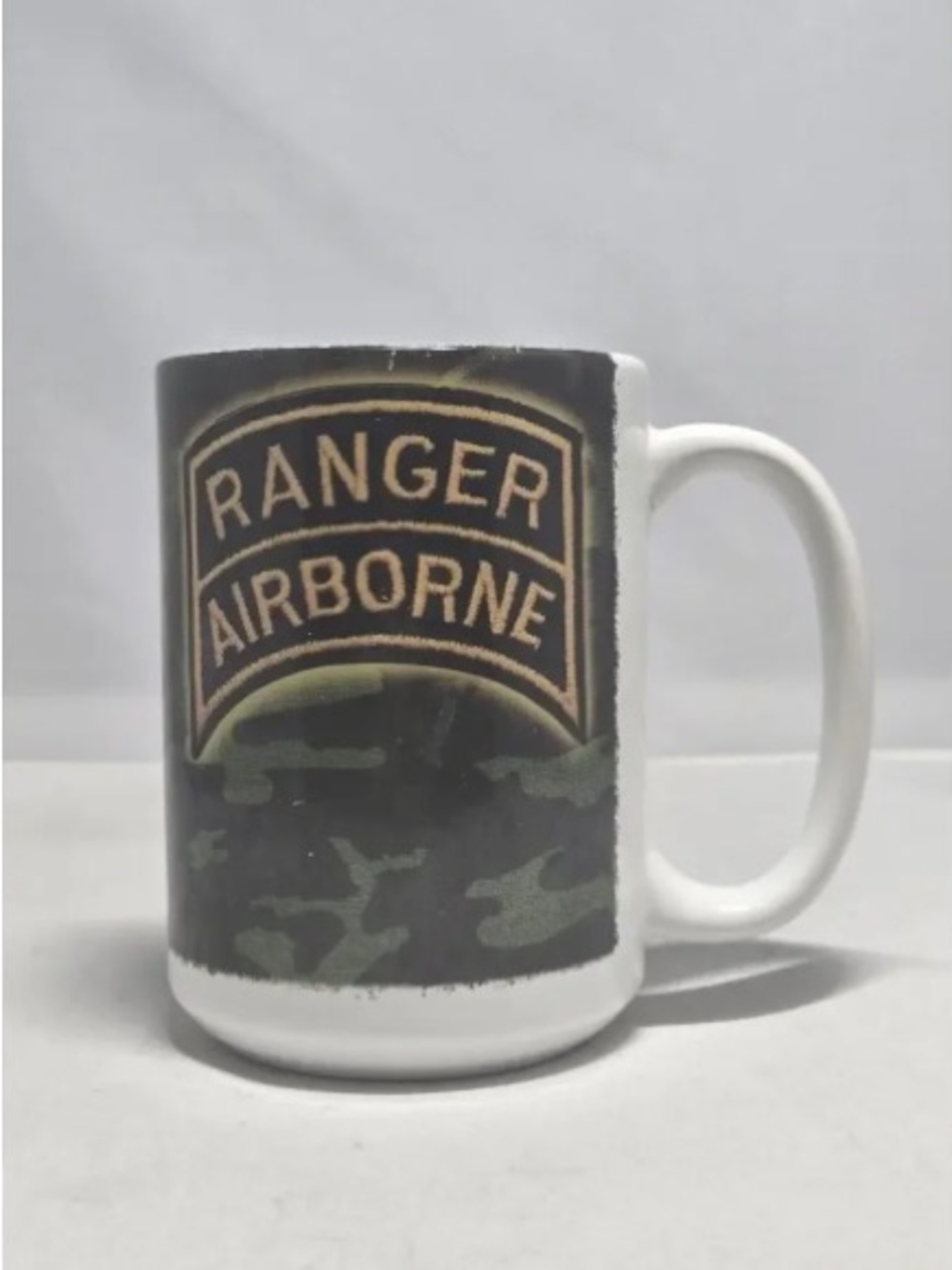 2000s 75th Ranger Regiment "Rangers Lead The Way" Black Cuppa Coffee Mug 15oz